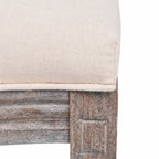 French-Style Dining Chairs in Cream Linen - Set of 2