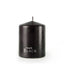 Fat Black Pillar Candle