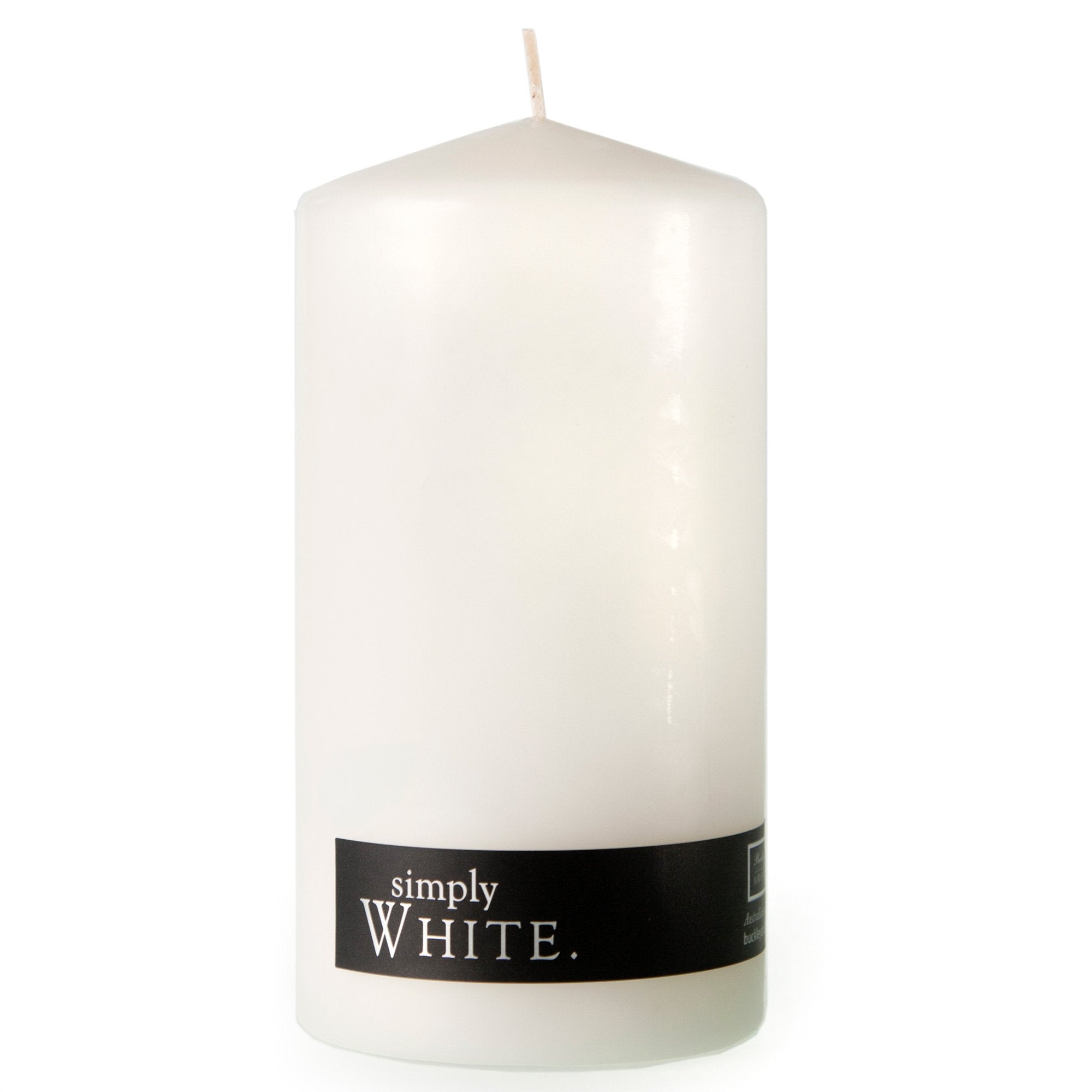 Large White Pillar Candle