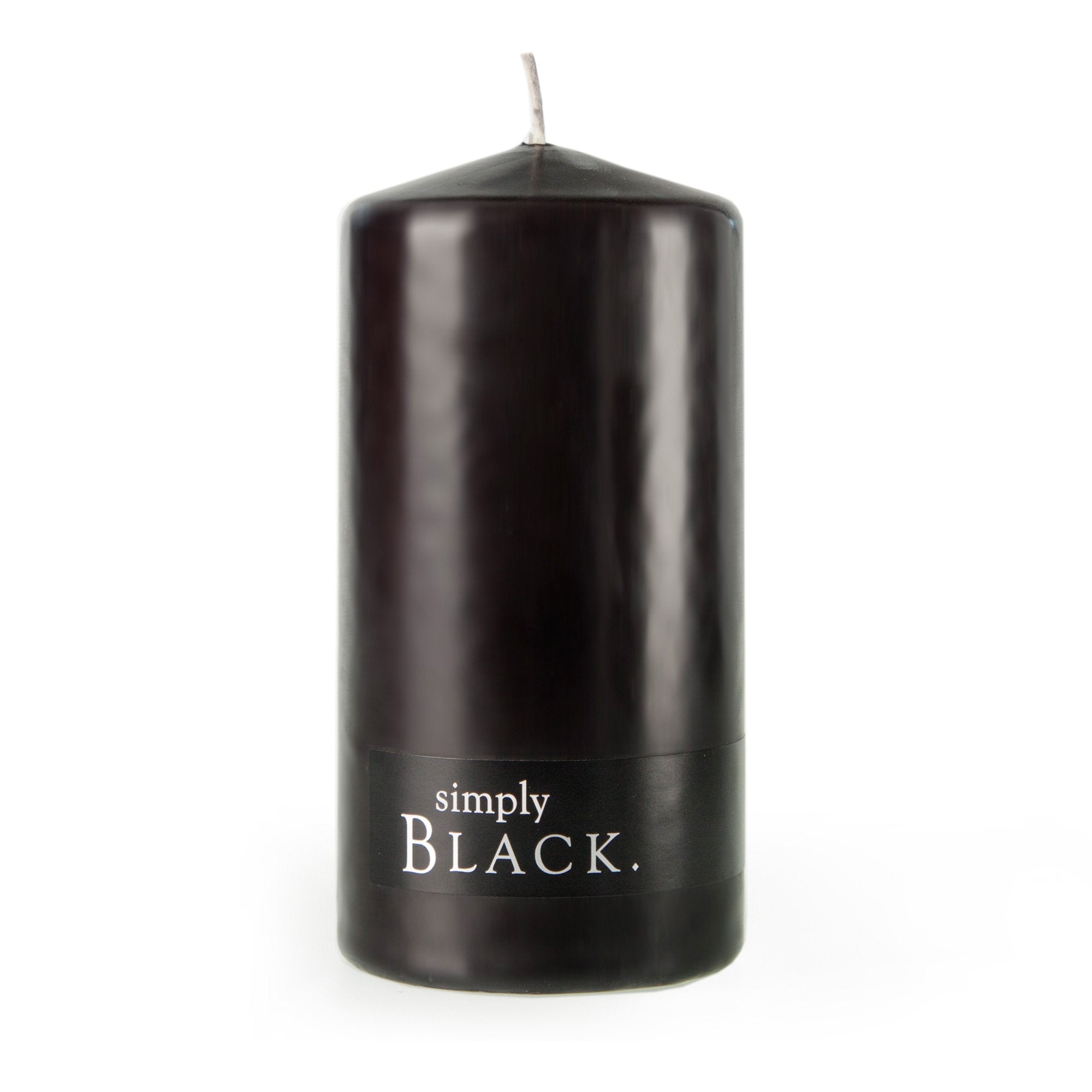 Large Black Pillar Candle