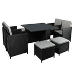 Levede 9PCS Outdoor Table Chair Set-2006733112737927168