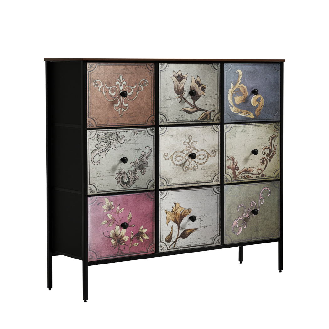 Levede 9 Chest of Drawers Storage Cabinet-2006733278341632000