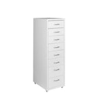 Levede Office Cabinet 8 Drawer Drawers White-2006733172112494592