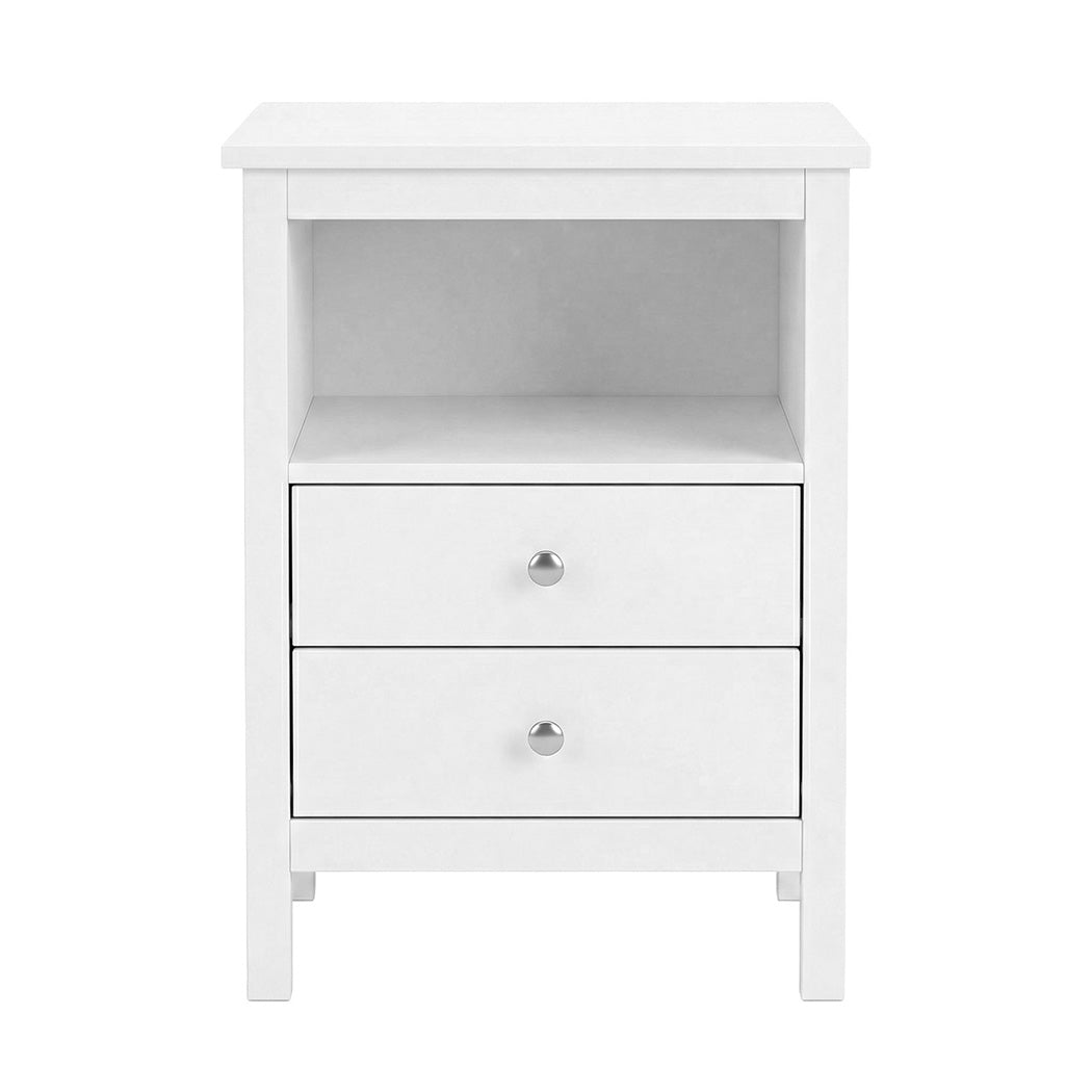 Levede Bedside Table Nightstand Side End Table 2 Drawers Storage Bedroom Cabinet-2050056781207572481 Hauptbild