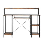 Levede Office Gaming Computer Desk Brown-2029387250692919297