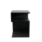 Levede 1xBedside Tables Drawers Side Black-2029387274596257793