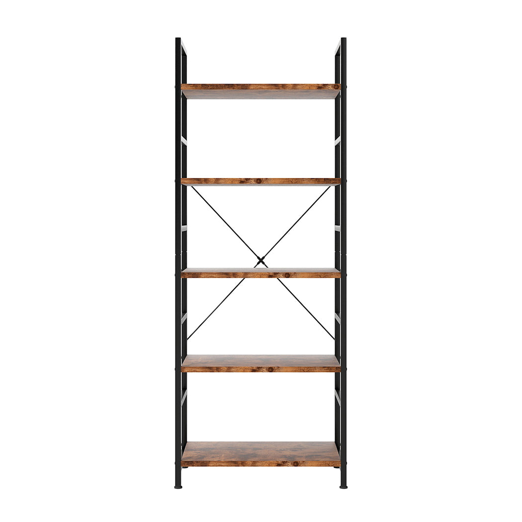 Levede 5-Tier Industrial Bookshelf Bookcase 157.5cm-2018816805212131329 Main image