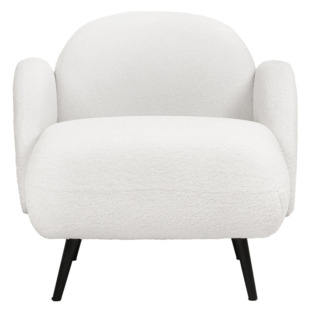 Levede Sofa Chair Fleece Upholstered Single White-2006732843727851521