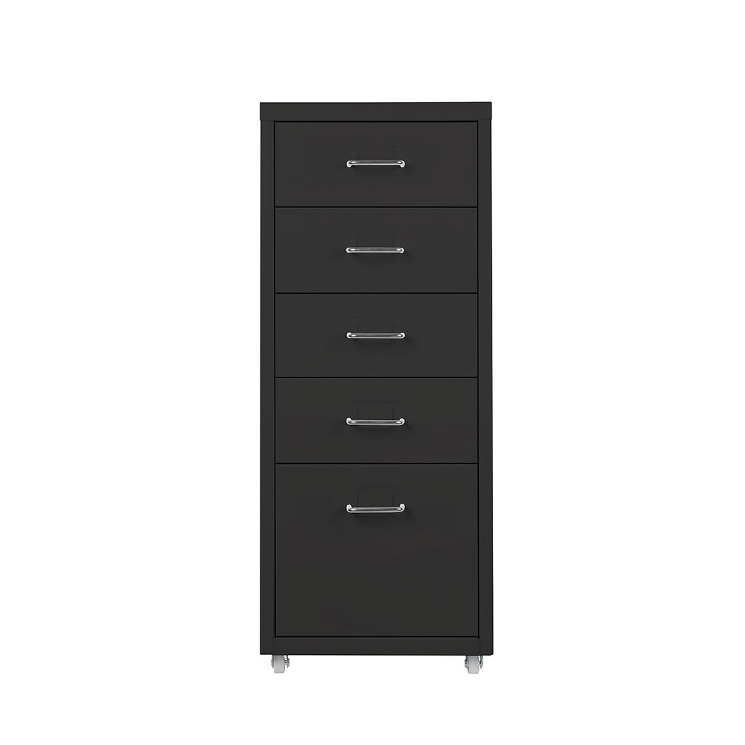 Levede 5 Drawer Office Cabinet Drawers Black-2018816806168432641 Main image