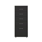 Levede 5 Drawer Office Cabinet Drawers Black-2018816806168432641