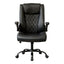 Levede Executive Office Chair Footrest PU Leather Tilt Gaming Work Seat Black-2050056783220838401