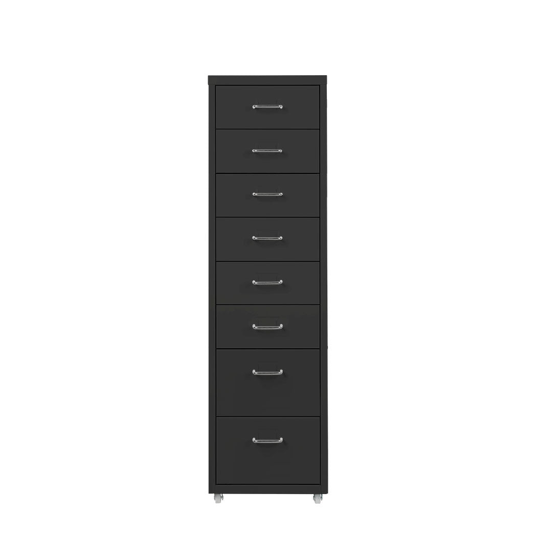 Levede 8 Drawer Office Cabinet Drawers Black-2018816893732917249 Main image
