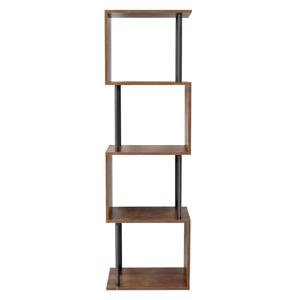 Levede Bookshelf 5 Tier Display Shelf Bookcase Storage Rack S-Shaped Anti-Tip-2050056772479225857 Main image