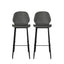 Levede 2x Bar Stool Barstools Counter Grey-2006733275812466689