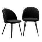Levede 4x Dining Chairs Kitchen Cafe Black-2006732720193015809