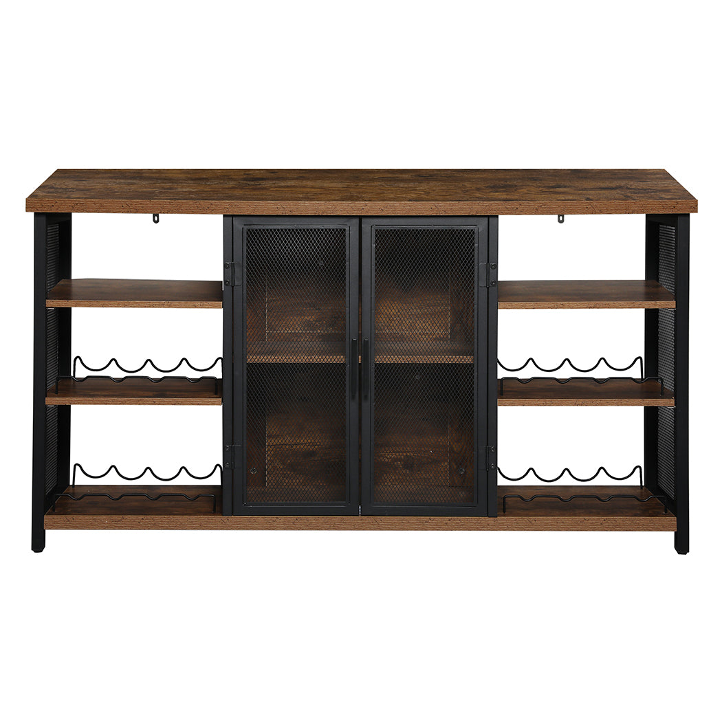 Levede Bar Cabinet Buffet Sideboard Walnut-2018816921222385665 Main image