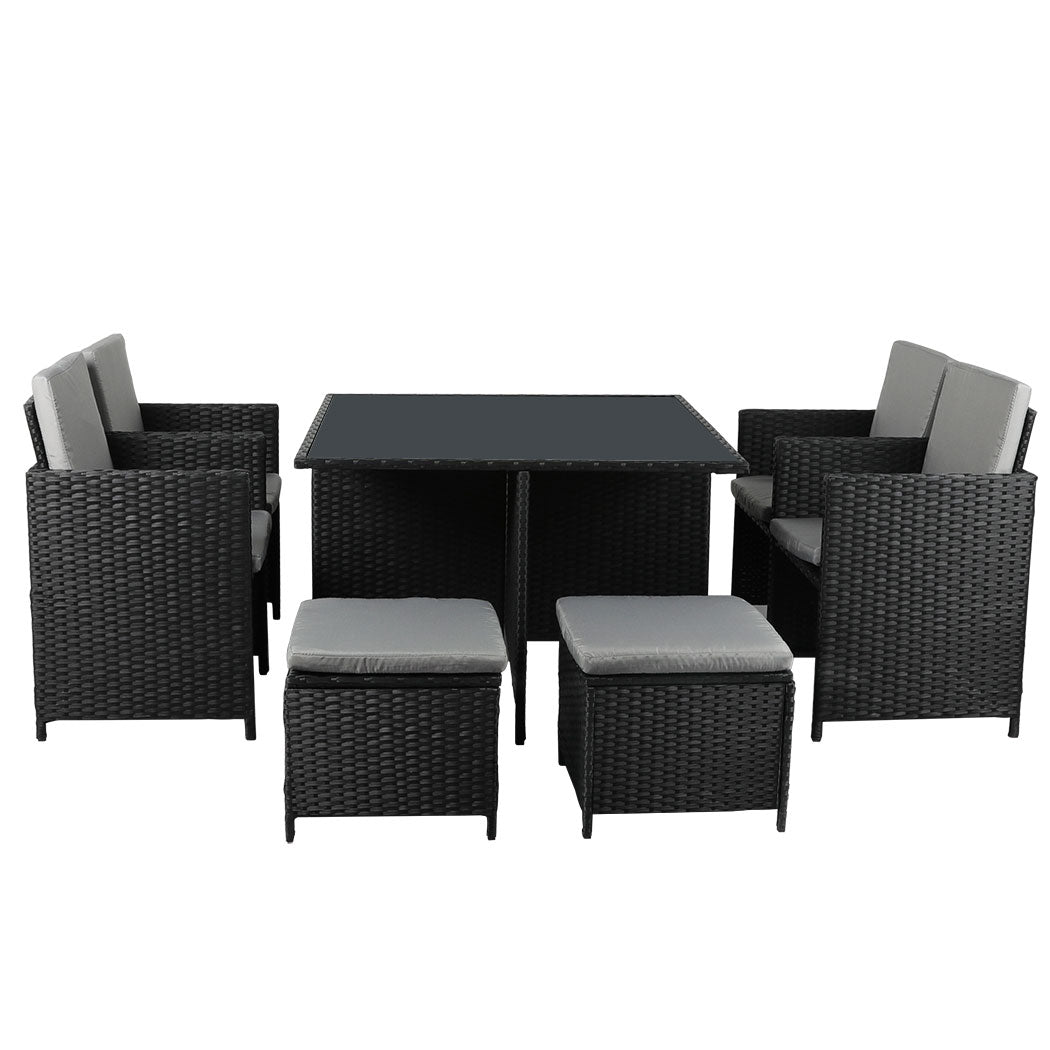 Levede 9PCS Outdoor Table Chair Set-2006733112737927169 Main image