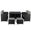 Levede 9PCS Outdoor Table Chair Set-2006733112737927169