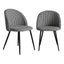 Levede 2x Dining Chairs Kitchen Cafe Black and White-2029387285673414657
