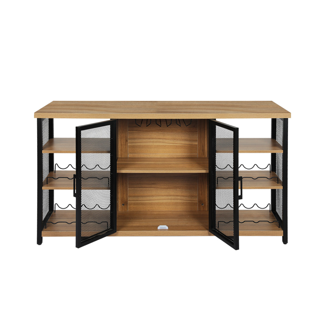 Levede Bar Cabinet Buffet Sideboard Oak-2018816921012670465 Main image