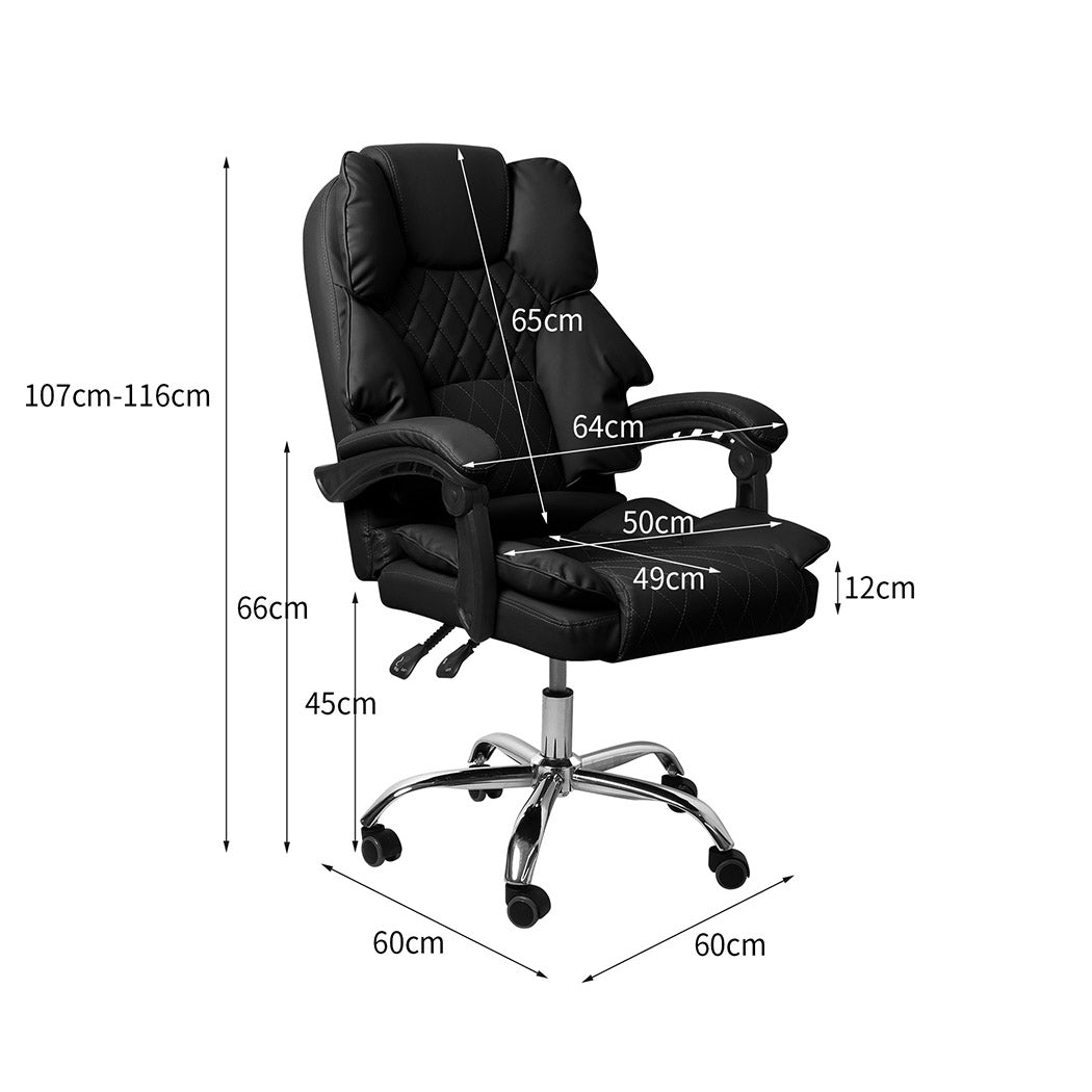 Gaming Chair Office Computer Black No Footrest Secondary image
