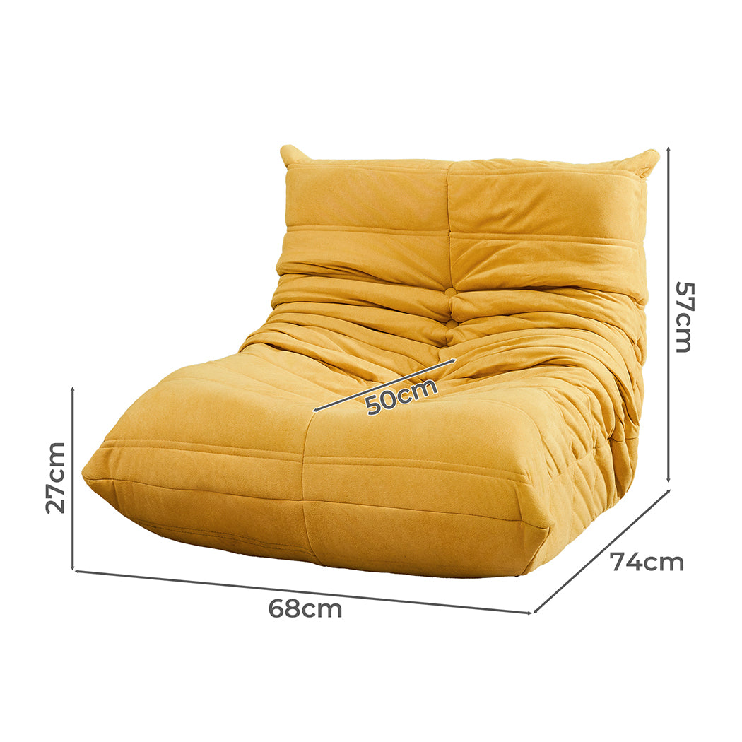 Kids Floor Chair Foam Sofa Replica Single Lazy Recliner Children Couch Secondary image