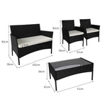 Levede 4PCS Outdoor Furniture Setting-2018816937542422530