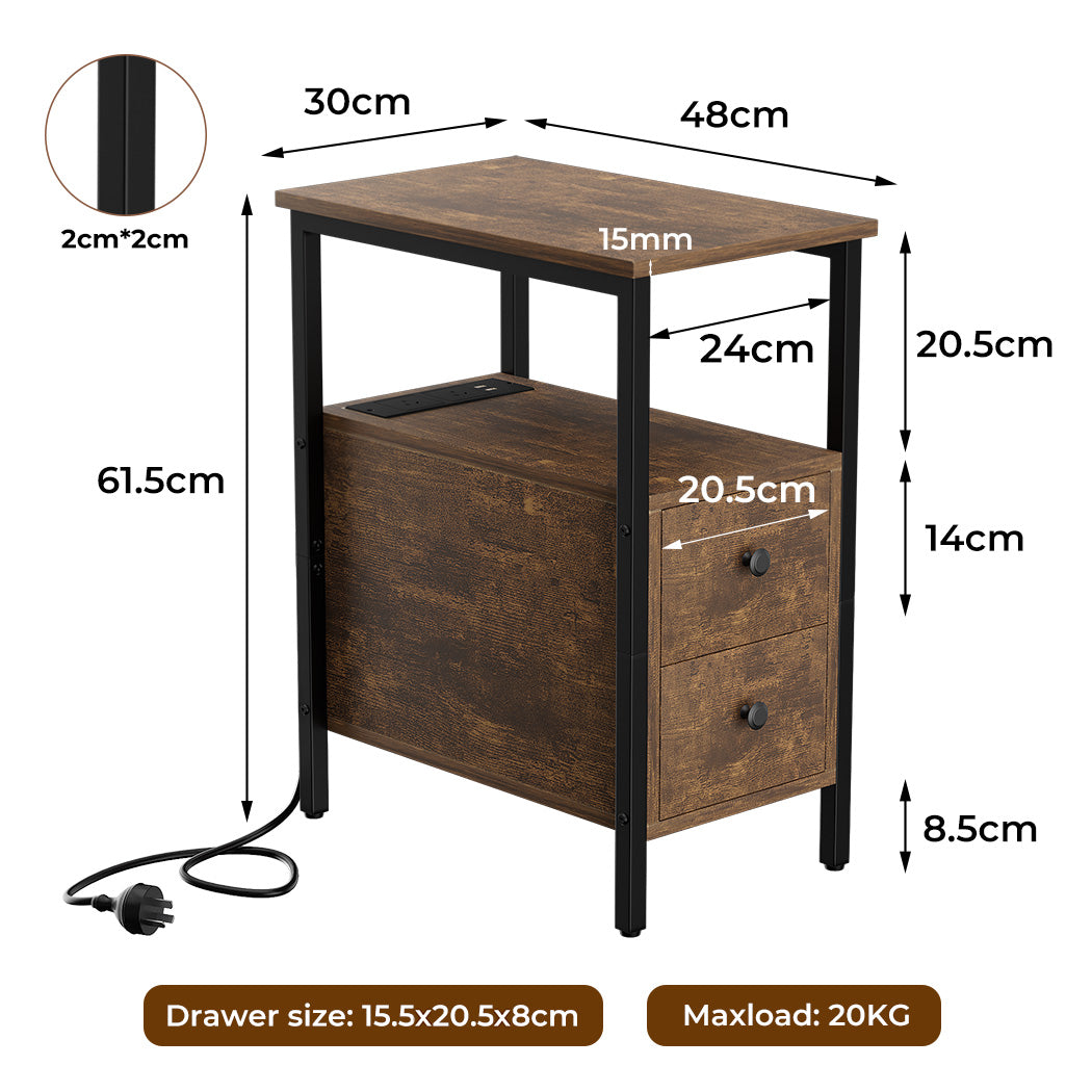 Side Table Narrow Coffee End Table Secondary image