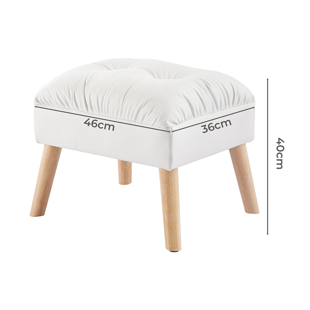 Levede Accent Ottoman Chair Footstool-2018816847268417538
