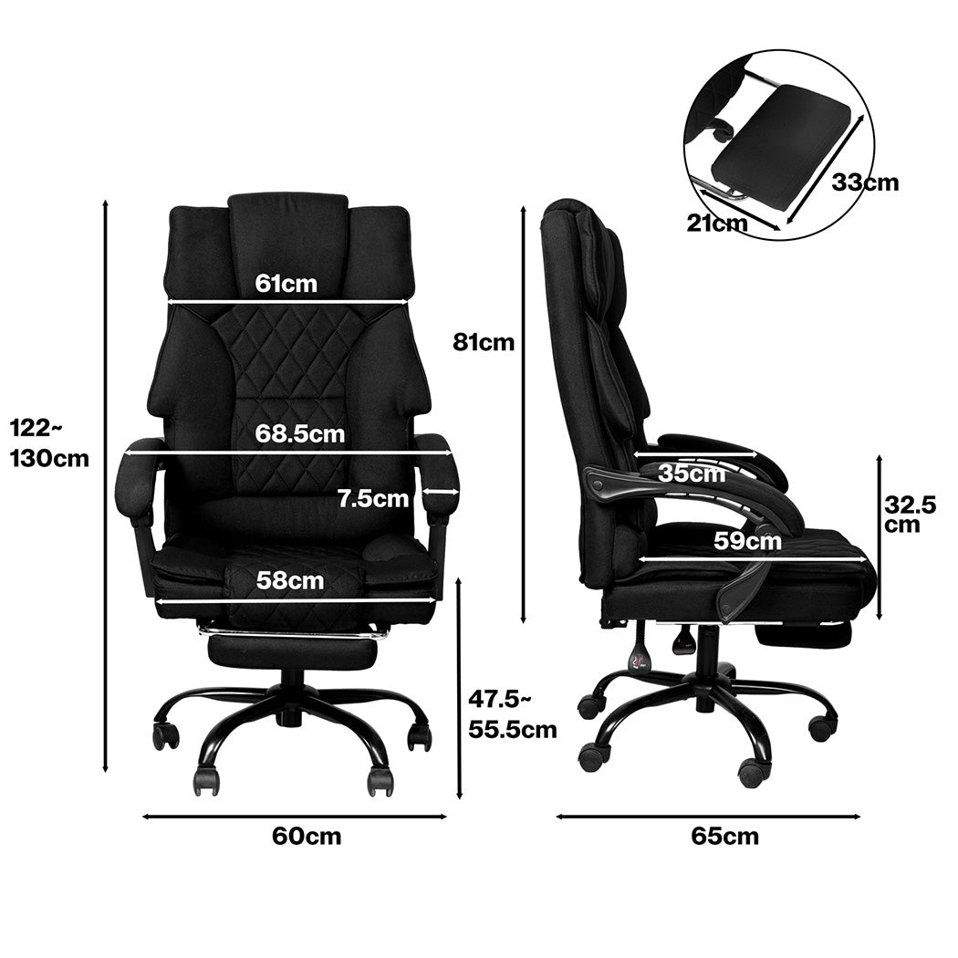 Ergonomic Office Chair Gaming Desk Chair Reclining Footrest Swivel Secondary image