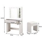 Levede Dressing Table Set Makeup Mirror-2018816910141034498