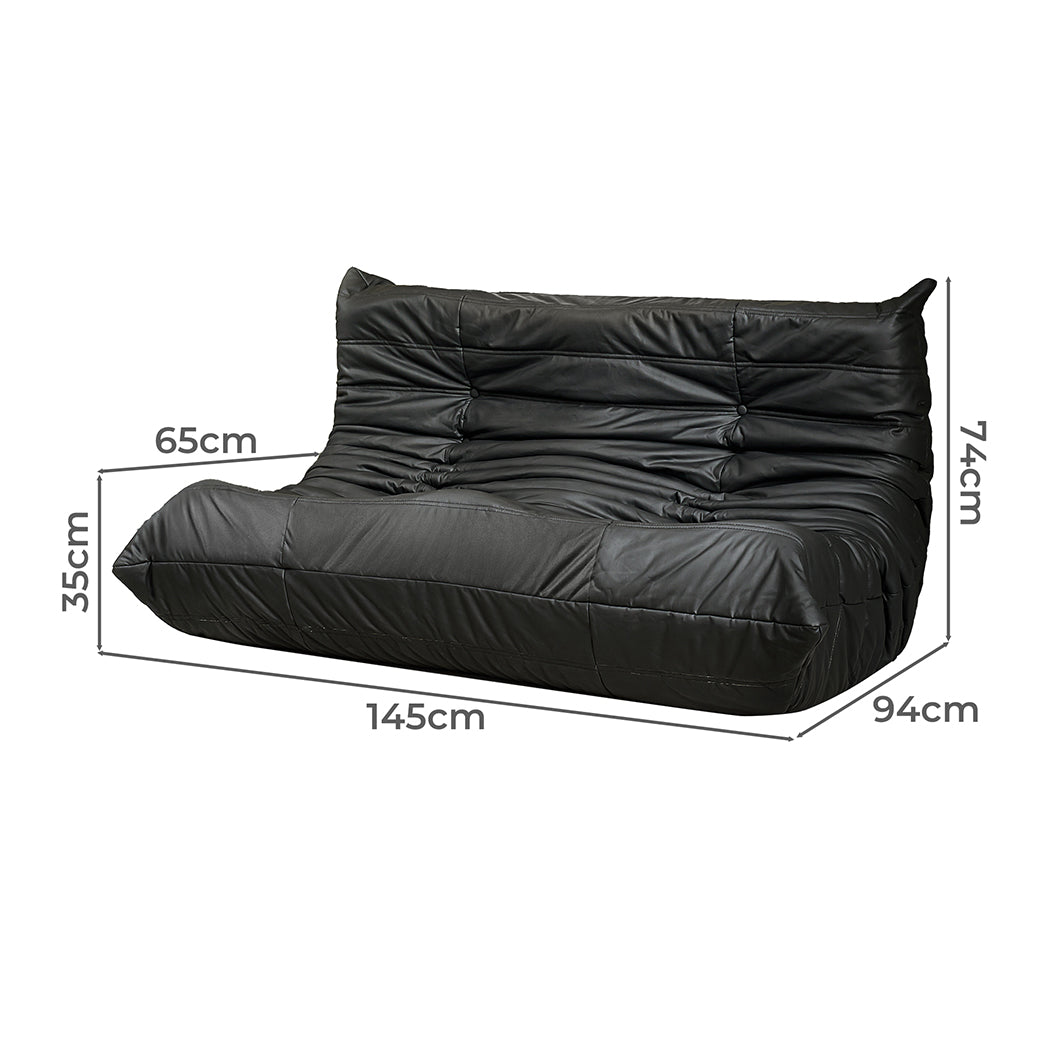 2 Seater Floor Sofa Caterpillar Lounge Secondary image