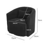 Levede Fleece Rocking Chair-2018816921633427458
