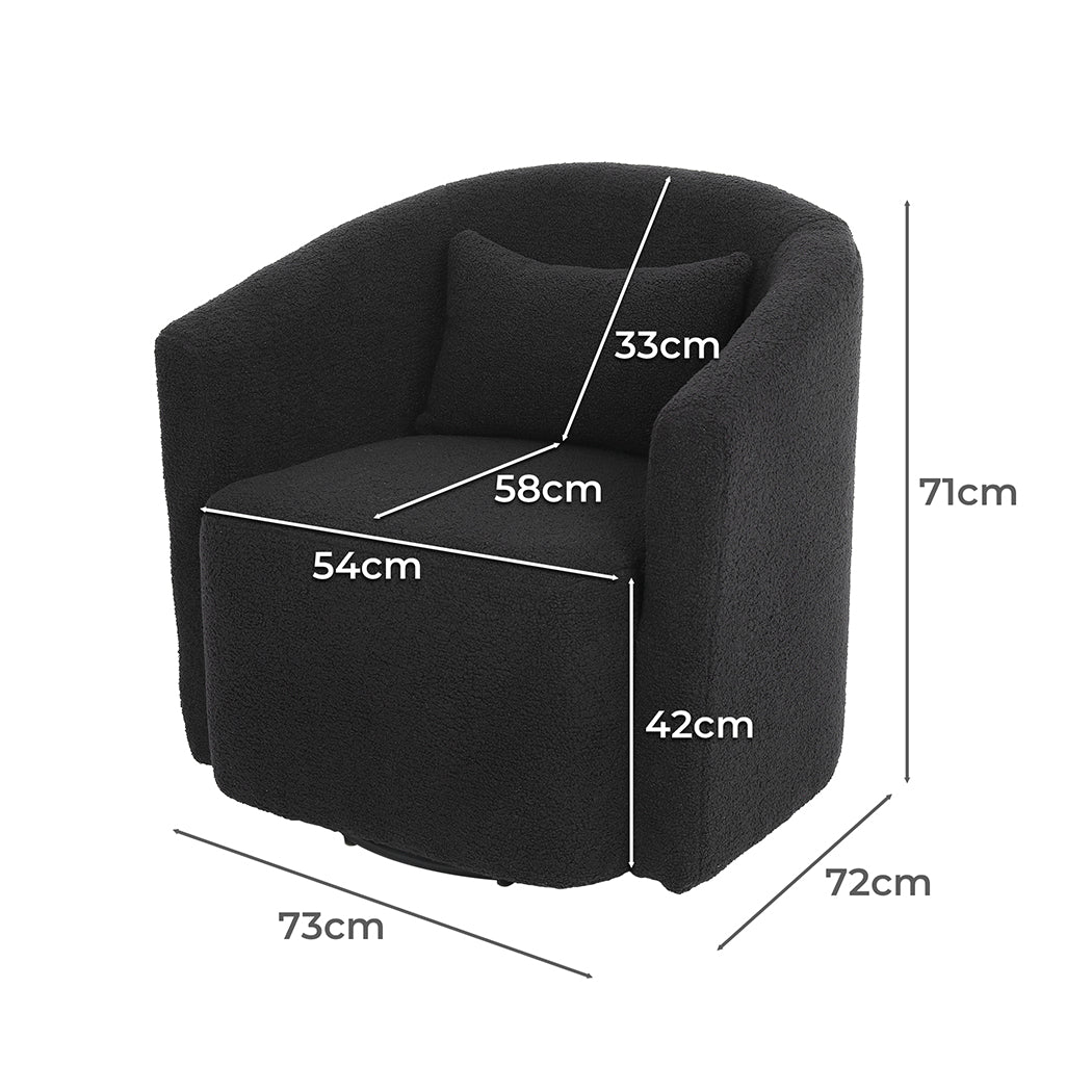 Levede Fleece Rocking Chair-2018816921633427458