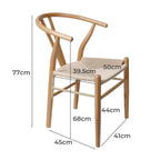 Levede 4x Dining Chairs Wooden Hans-2018816923311149058