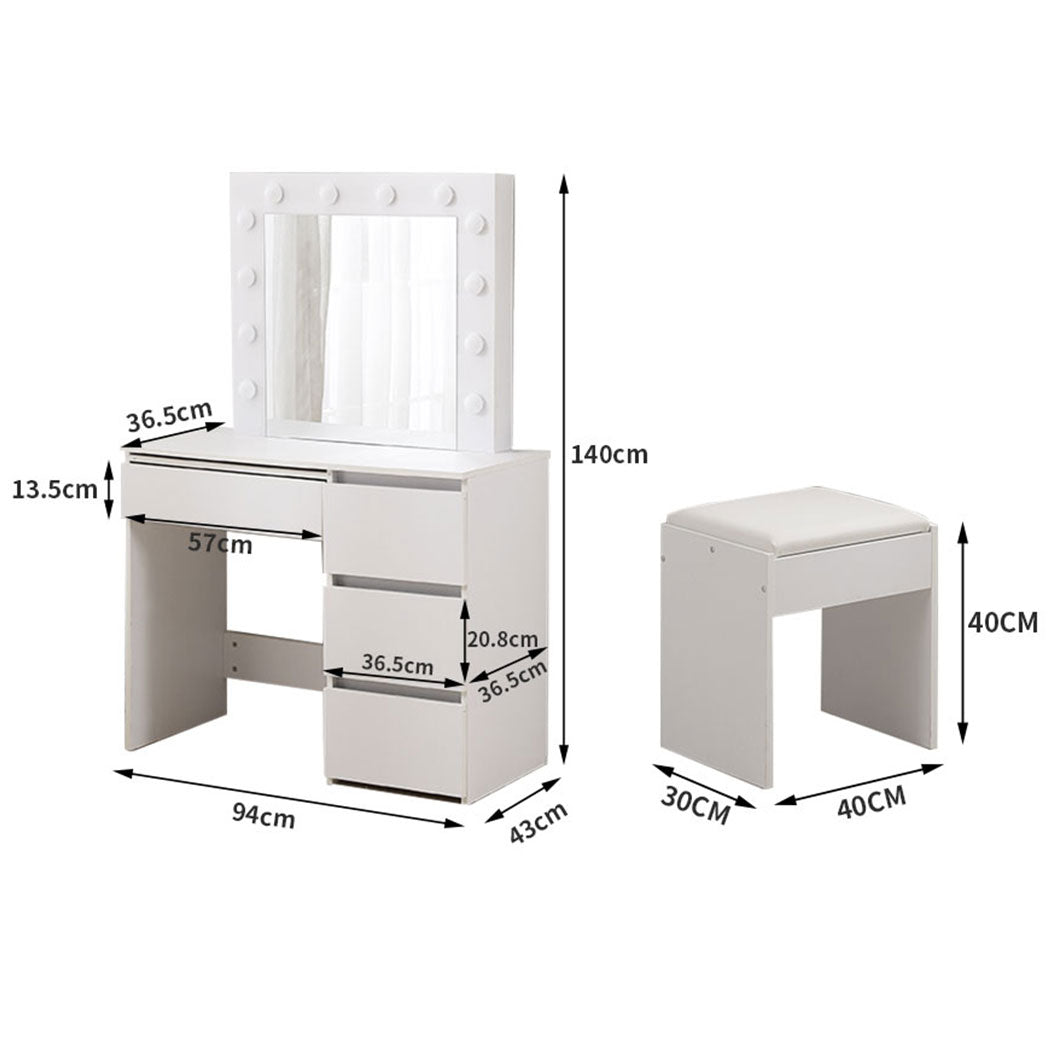 Dressing Table Vanity Set Stool Secondary image