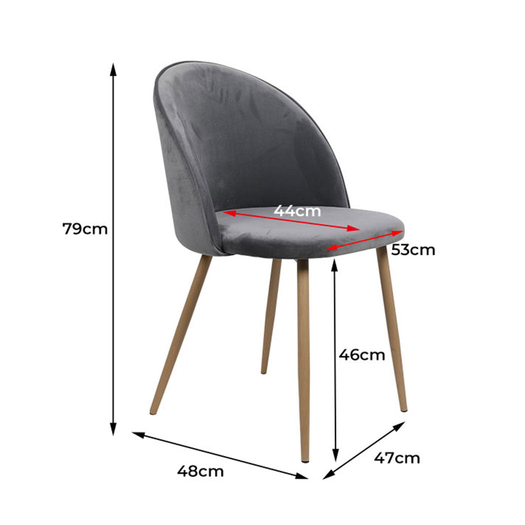 4 x French Gray Dining Chairs Secondary image
