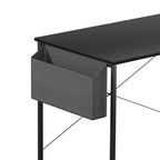 Levede L Shaped Computer Desk Home Desk Black-2029387250143465475