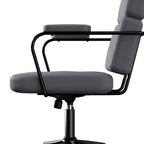 LEVEDE Ergonomic Office Chair Computer PU Grey-2029387206975688707