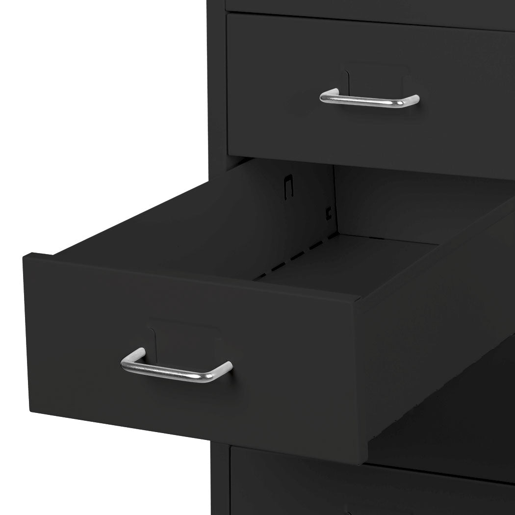Levede 8 Drawer Office Cabinet Drawers Black-2018816893732917251
