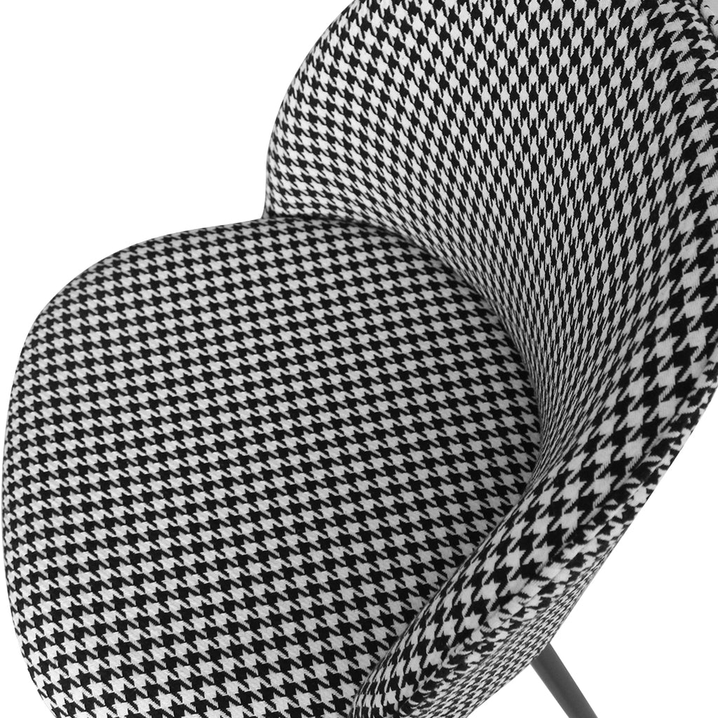Levede 2x Dining Chairs Kitchen Cafe Black and White-2029387285673414659