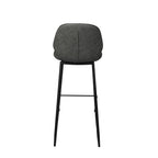 Levede 2x Bar Stool Barstools Counter Grey-2006733275812466691