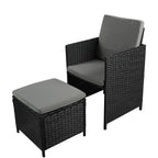 Levede 9PCS Outdoor Table Chair Set-2006733112737927172