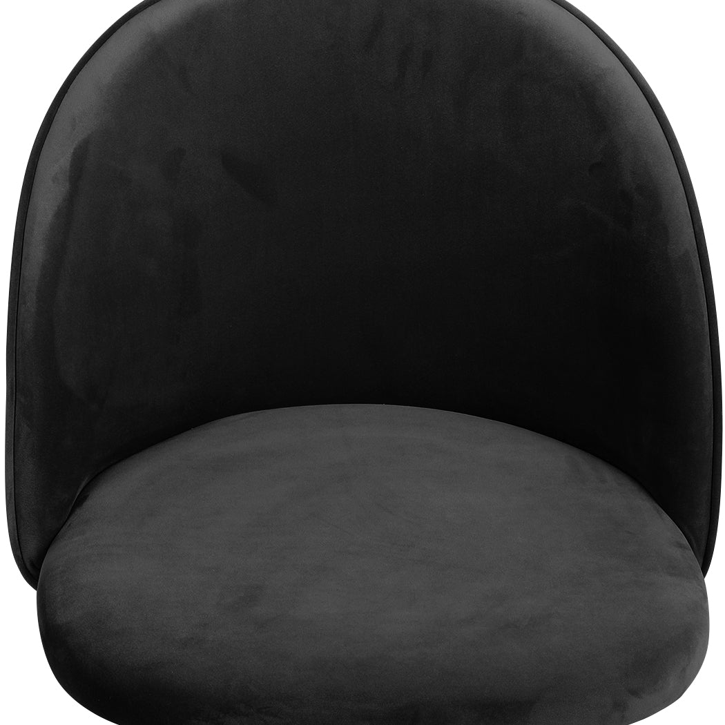 Levede 4x Dining Chairs Kitchen Cafe Black-2006732720193015812