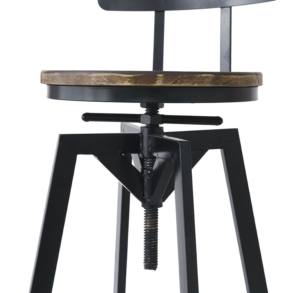 Levede 2x Bar Stool Industrial Adjustable-2006732717995200516