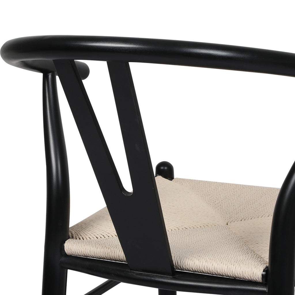Levede 4x Dining Chairs Wooden Hans Black-2018816917736919044