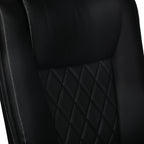 Levede Executive Office Chair Footrest PU Leather Tilt Gaming Work Seat Black-2050056783220838404