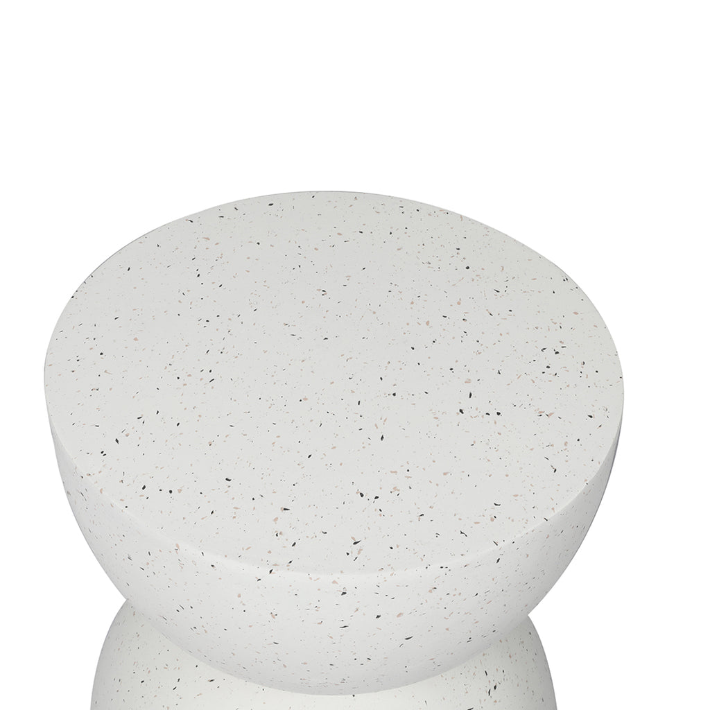 Levede Side Table Terrazzo Coffee Tables Beige-2018816896694095876