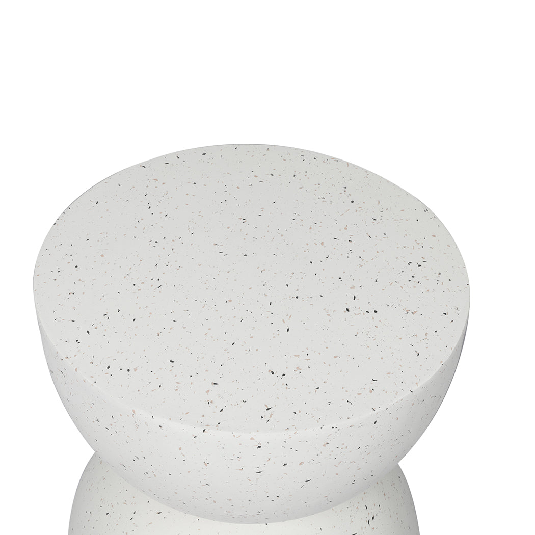 Levede Side Table Terrazzo Coffee Tables Beige-2018816896694095876
