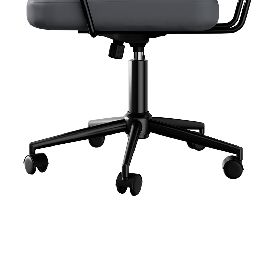 LEVEDE Ergonomic Office Chair Computer PU Grey-2029387206975688708